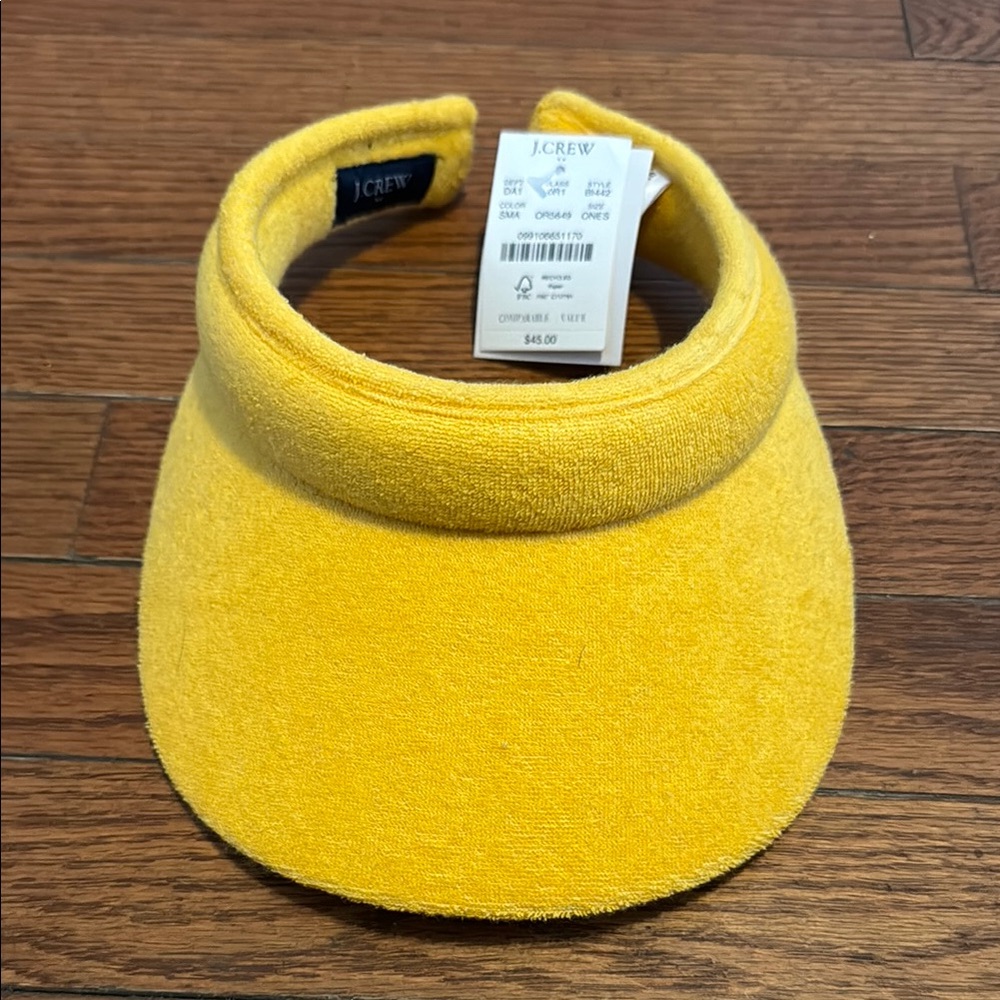 J. Crew Yellow Visor